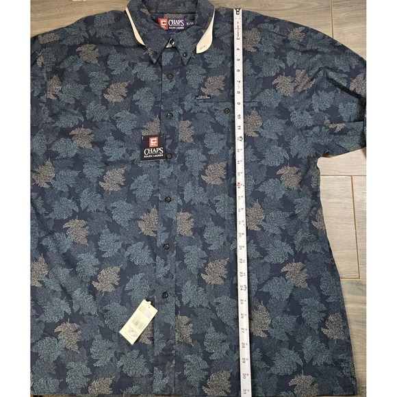 Chaps Ralph Lauren Tuscany Shirt Mens XL All Over Leaf Print New NWT‎ - Picture 10 of 15
